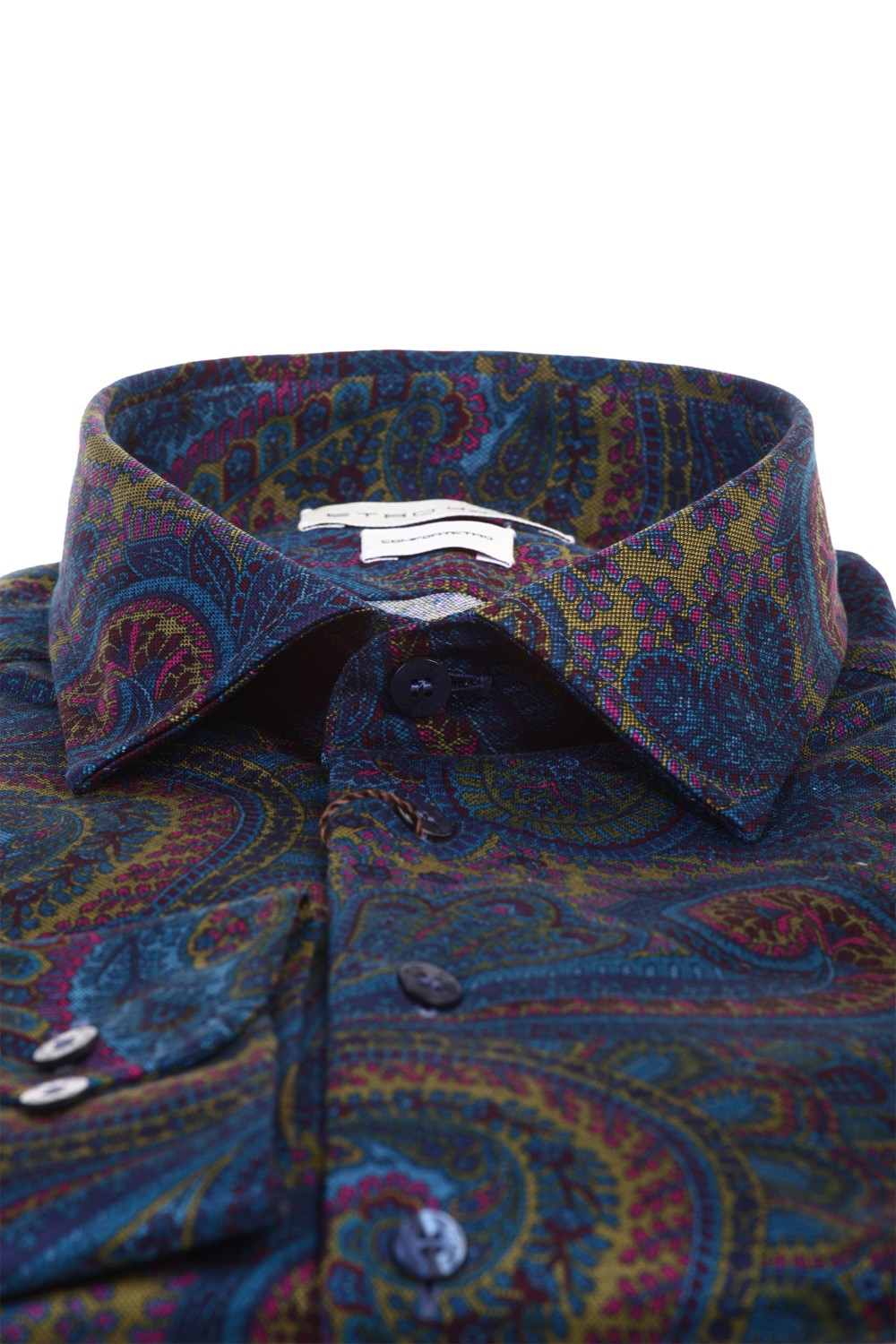 shop ETRO Saldi Camicia: Etro camicia in cotone stampa Paisley.
Colletto alla francese.
Maniche lunghe.
Polsini con bottone.
Comfort fit.
Composizione: 100% cotone.
Made in Italy.. 12908 5601-200 number 7777314